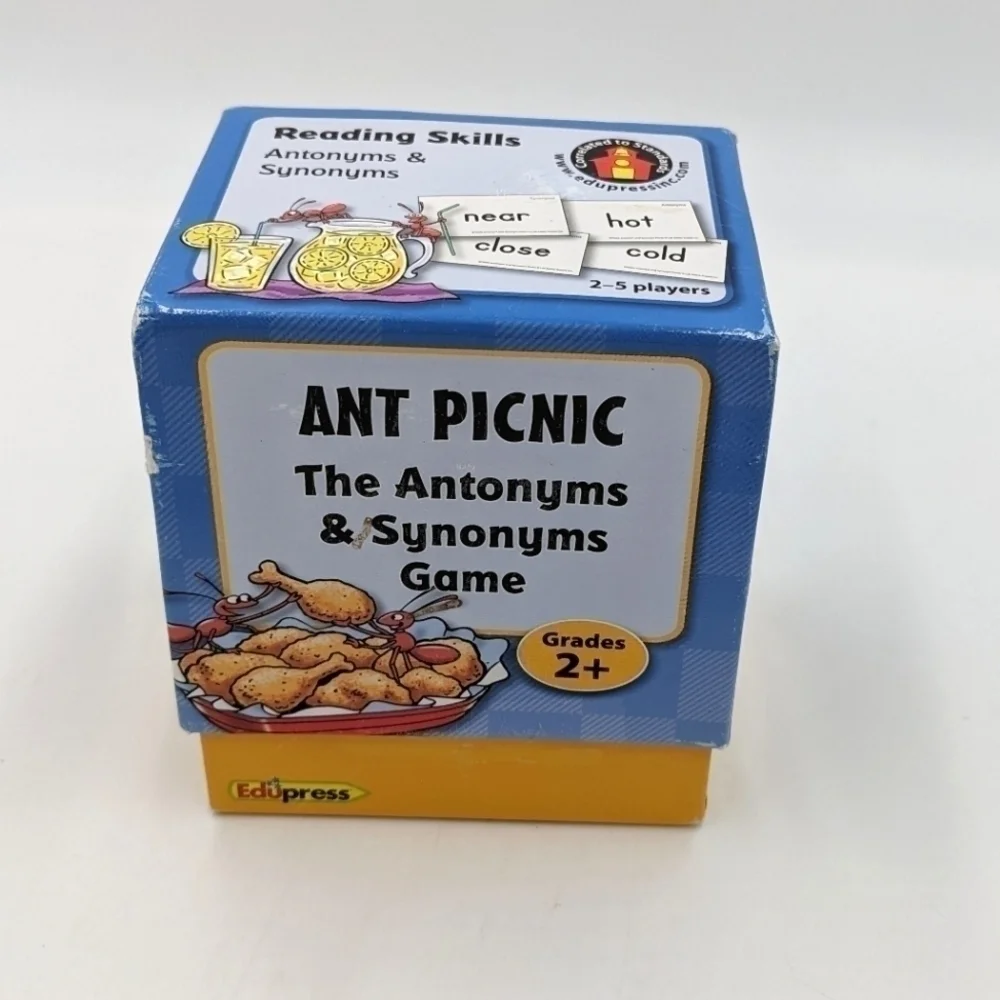 Ant Picnic Word Antonym Synonym Game School Homeschool